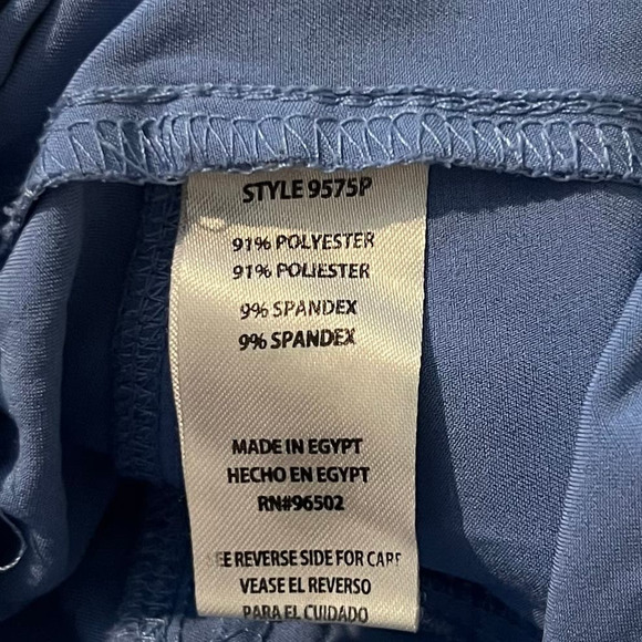 HH Works By Healing‎ Hands Scrub Pants Blue Size XSmall Petite - Picture 6 of 11